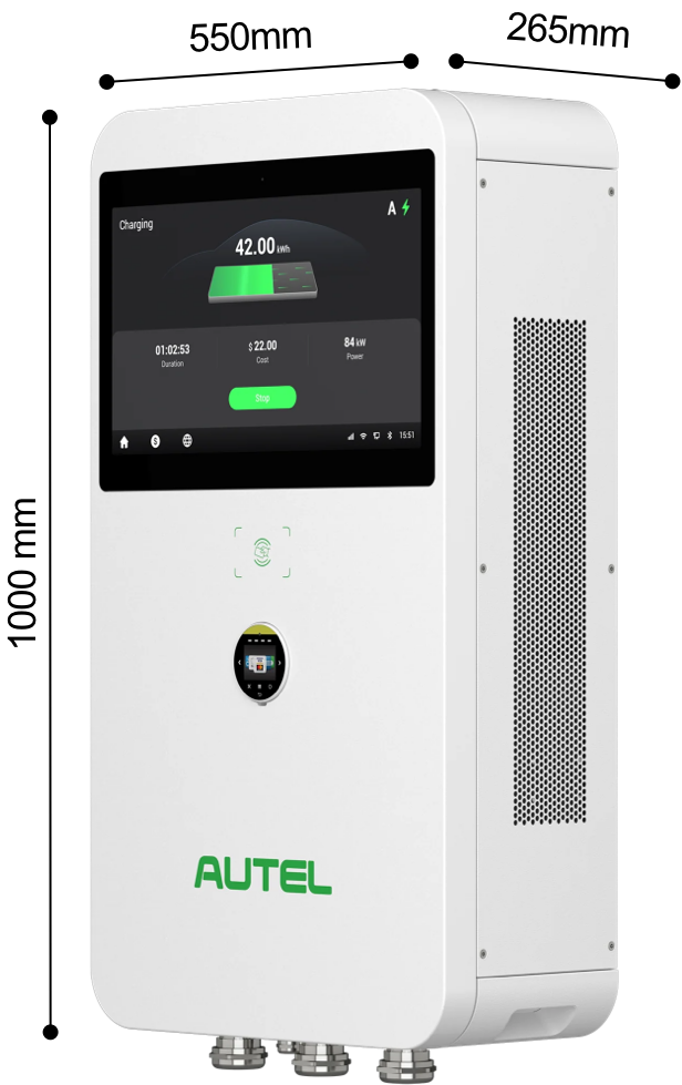 Autel MaxiCharger DC Compact 47kW - Wall Mounted Autel MaxiCharger DC Compact 47kW - Wall Mounted