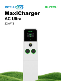 Autel MaxiCharger AC Ultra Dual 22kW - Wall Mounted