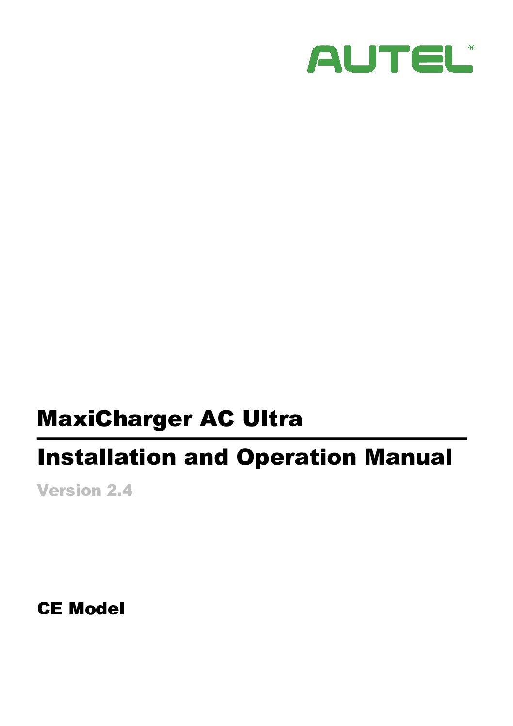 Autel MaxiCharger AC Ultra Street Dual 22kW