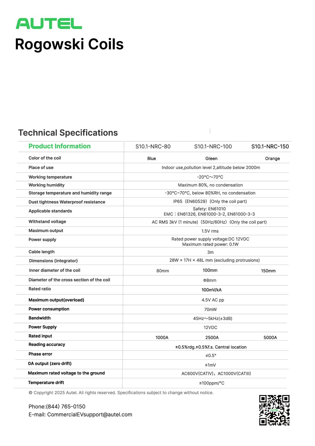 Autel Rogowski Coils