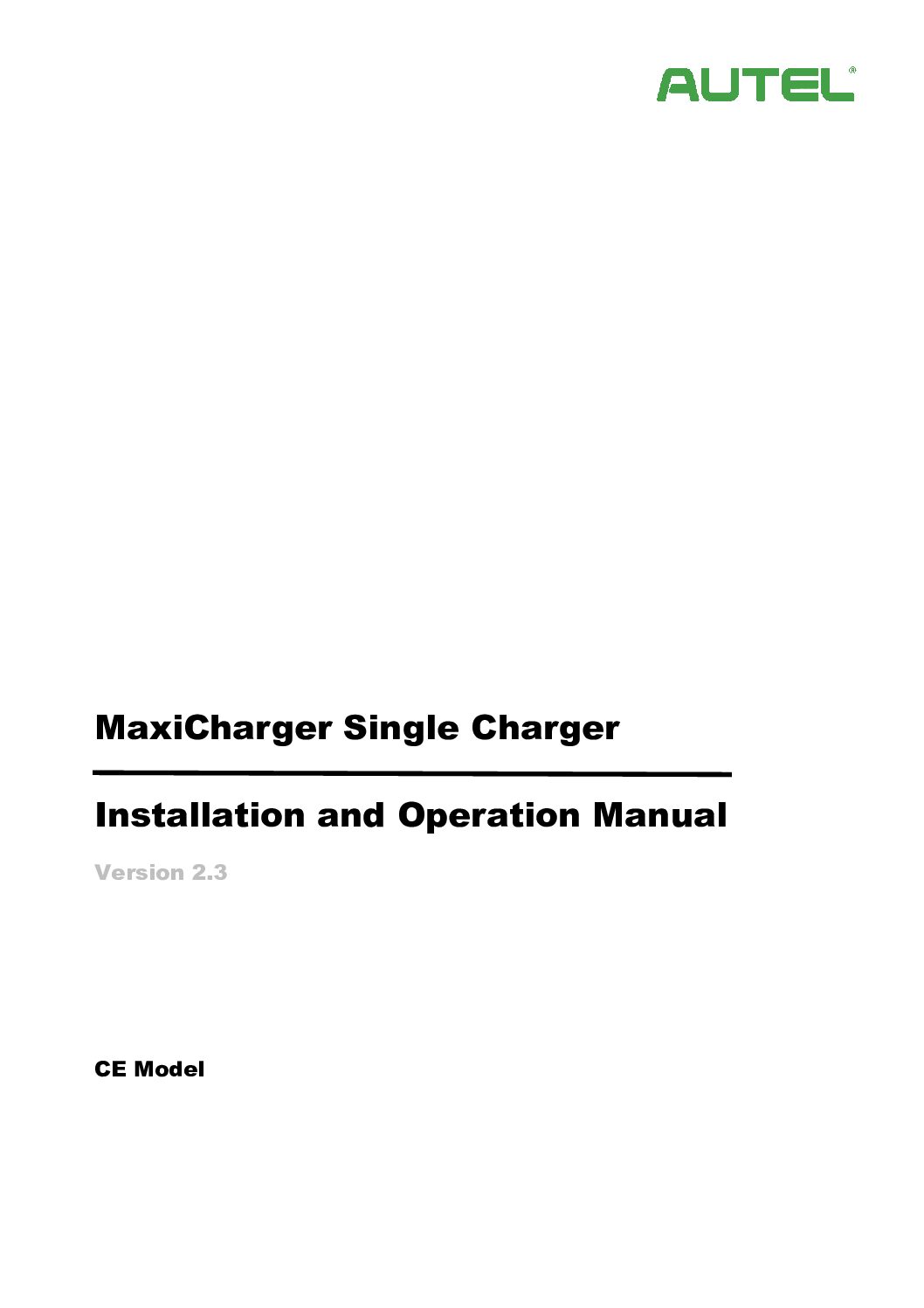 A22 - Installation and Operation Manual